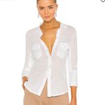 James Perse  Cream Knit Buttondown Size 1 Photo 3