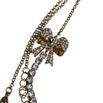 Betsey Johnson  Strawberry Statement Necklace Pink Red Crystals Bow Sweet Whimsy Photo 4