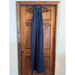 Julia Jordan  Twist halter style wide leg jumpsuit Navy size 6 Photo 5