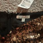 Charlotte Russe Sequin Copper Colored Skirt size M NWT! Photo 1