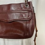 Rebecca Minkoff  Brown Leather Purse Shoulder Bag Crossbody Chain Strap Zipper Photo 7