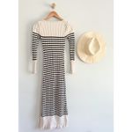 ZARA  | Striped Knit Dress with Scalloped Hem | Sz XS Photo 7