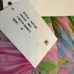 AQUA  Formal Women’s Printed Pleated Strapless Dress Sz 8 Photo 8