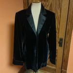Coldwater Creek  Black Velvet n Satin Dressy Blazer Photo 6