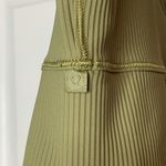 Lululemon Power Pivot Ribbed Tank Top Bronze Green Olive Sz 2 Reversible Photo 4