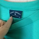 Spirit Jersey  Shirt Sea World Green Puff Letter Spellout Dolphin XL glitter tee Photo 5