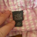 Wild Fable Women’s XS  Shorts Linen Pink Gingham  Photo 1