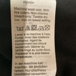 J.Crew Scalloped Linen-Cotton Pull On A-line Mini Skirt Black Size 10 Photo 8