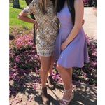 Lulus Dandy Lion Mini Dress S Shift Yellow Print Tile Vacation Party Summer Trip Photo 12