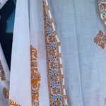 Indian Designer Kurta Palazzo Dupatta Set Women Salwar Kameez Ready To Wear Suit Gold Size XL Photo 9