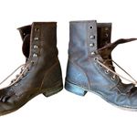Durango Vintage  Brown Leather Lace-Up Boots Western Silversmith Photo 7