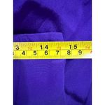 Lloyd Williams Women's Purple 100% Silk Pleated Midi Skirt Size 10 Photo 4
