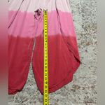 White Birch  Wide Leg Side Slit Ombre Pants Red Pink 100% rayon 1X Photo 3