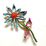 Capri colorful flower brooch Photo 7