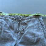 Talbots Irish Linen Wide Leg Drawstring Capri Pants 2 Photo 5