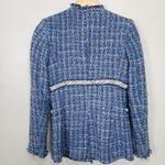 ZARA  Tweed Blazer Women Small Parisian Preppy Luxury Old Money Classic Textured Photo 9