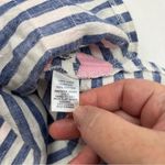 Sail To Sable STS  Womens Blue White Pink Striped 100% Linen Dress Coastal Size 2 Photo 7