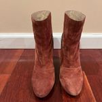 See By Chloe | Molly Suede Heeled Boots Burnt Sienna Brown Orange Snake 36 Photo 3