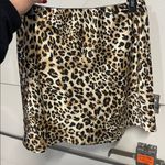 Pink Lily  WOMENS LEOPARD ANIMAL PRINT SATIN MINI SKIRT MEDIUM Photo 3
