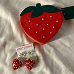 Betsey Johnson  strawberry earrings Photo 0