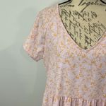 NWT Sadie & Sage floral print baby doll mini dress L Pink Size L Photo 1