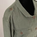Time And Tru  Army‎ Green Jacket. Size Small. Linen/Viscose blend. Photo 3