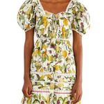 Farm Rio Fruit Orchard Mini Dress with Crochet Details Off White Size XS NWT Photo 14