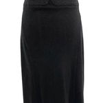 CAbi Sweater Knit Dessert Skirt Style 170 Licorice Black Size Medium Photo 0