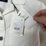 Theory Womens White Short Sleeve Seer Suit Crop Jacket 2 Photo 4