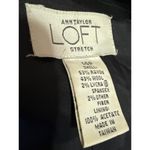 Ann Taylor LOFT Black Wool Pinstriped Collar Long Sleeve Blazer Coat Jacket 14 Photo 2