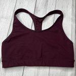 Old Navy Maroon Burgundy Medium Supprot Full Coverage Sports Bra Athletic Sz M Photo 1