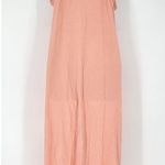 Ophelia Roe Peach Ribbed Tank Maxi Dress Women's Size Large Photo 7