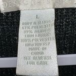 Design History  gorgeous black sweater top with silver sparkle design? New Photo 8