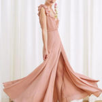 Reformation Peppermint Maxi Dress in Blush Photo 0
