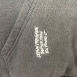 Adidas  Woman's Sz L Black Hoodie Sweatshirt with Embroidery‎ and Roses Photo 1