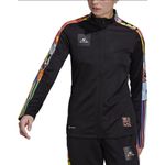 Adidas Women's Trio Pride XL Black Multicolor Aeroready Track Jacket Photo 0