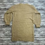 A New Day A.N.D.  Women's Cable Knit Sweater Dress XS Extra Small Tan Brown Cozy Photo 13