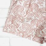 Victoria Beckham Blush Pink Paisley Brocade Shorts - Women's Size 4 Photo 1
