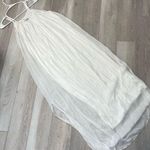 Meo Meli Dress silk halter column maxi womens White medium minimalist chic flowy Photo 0