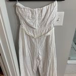 EXPRESS Strapless White Jumpsuit Photo 2