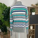 Eddie Bauer • striped mock neck sweater Photo 1
