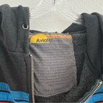 Aviator Nation  5 STRIPE HOODIE in BLACK Size: M Photo 4