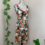 Jones New York Floral Lily Flowers Sheath Dress Photo 4