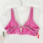 Maaji  Rose Lemonade Victory V Wire Reversible Bikini Top Size XL NWT Photo 5