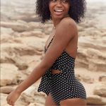 Aerie Polka Dotted One Piece Swimsuit with Wrap Tie Photo 2