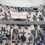 Miss June bohemian mirror detail block print mini dress Blue Size M Photo 4