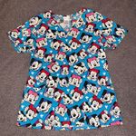 Disney  Minnie Mouse blue scrub top, Size XS Photo 0