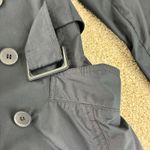 The Limited  Womens Trench Coat Medium Blue Rain Lightweight Jacket Casual Career Photo 4