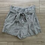 Abercrombie & Fitch High Waist Blue and White Shorts Photo 1