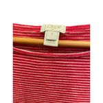 J.Crew 100% Cotton Candy Cane Red & White Striped Ruffle Hem Top Blouse Small Photo 7